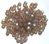 6mm Round Transparent Matte AB Glass Beads